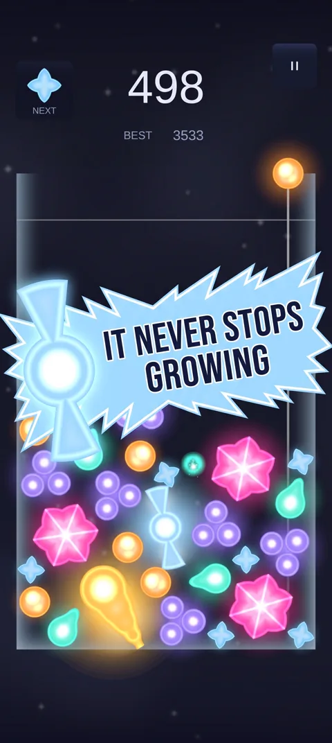It never stops growing